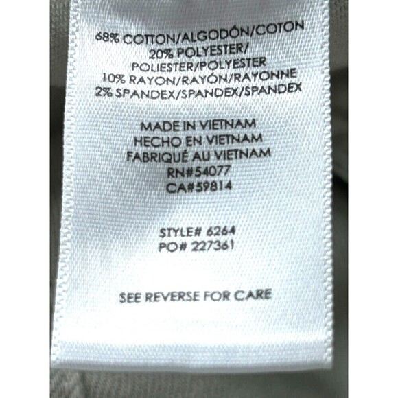 Cabi Compass Women Sz 10 Beige Oyster Pant Ankle Zipper Large Pockets Comfort E1 - Picture 11 of 12